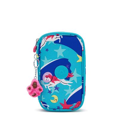 Kipling 50 Pens Pencil Cases Turquoise | CAKi1724