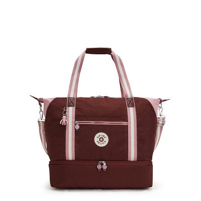 Kipling Art M Weekender Duffle Bags Burgundy | CAKi1824