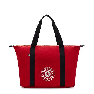 Kipling Art Medium Lite Tote Bags Red | CAKi2000