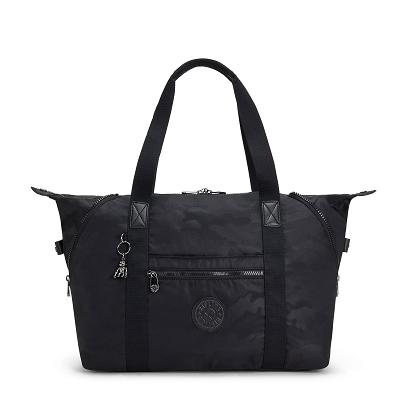 Kipling Art Medium Tote Bags Black Camo | CAKi1912