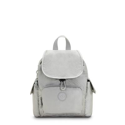 Kipling City Pack Mini Metallic Backpacks Silver | CAKi1960