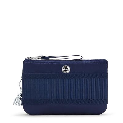 Kipling Creativity Extra Large Wallets Blue Stripes | CAKi1094