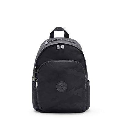 Kipling Delia Fashion Backpacks Black Camo | CAKi1783