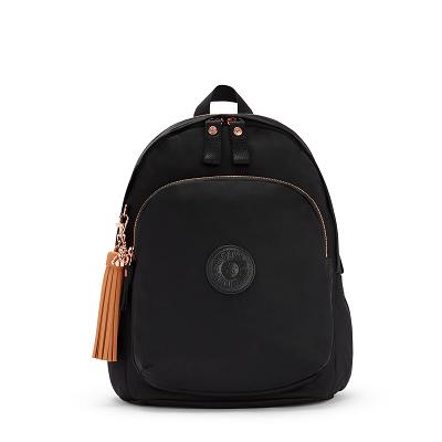 Kipling Delia Medium Fashion Backpacks Rose Black | CAKi1792