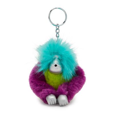 Kipling Fun Hair Sven Keychains Green | CAKi1187