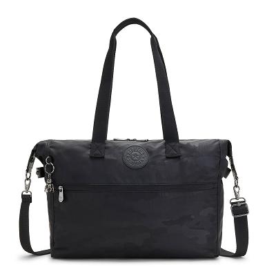 Kipling Ilia Laptop Totes Black Camo | CAKi1930