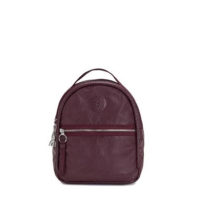 Kipling Kae Travel Backpacks Burgundy Metal | CAKi2012