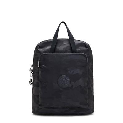 Kipling Kazuki Laptop Backpacks Black Camo | CAKi1183