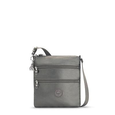 Kipling Keiko Metallic Handbags Grey Metal | CAKi1226