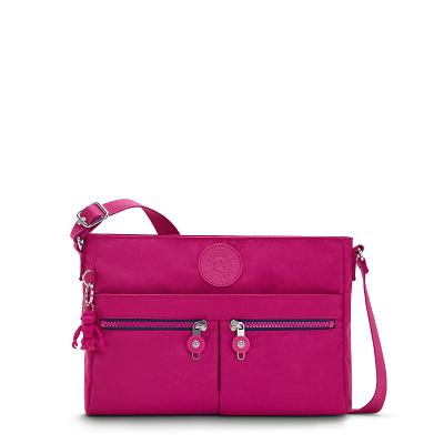 Kipling New Angie Crossbody Bags Pink Fuchsia | CAKi1803