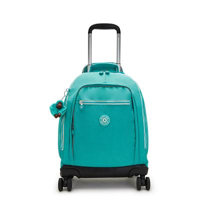 Kipling New Zea Rolling Backpacks Turquoise | CAKi1299