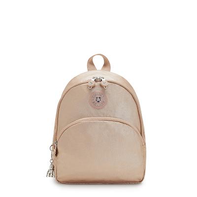 Kipling Paola Metallic Backpacks Gold Metal | CAKi2149