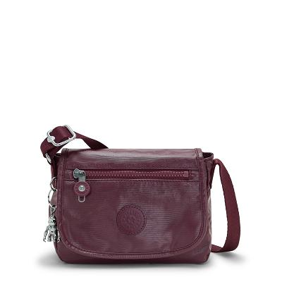 Kipling Sabian Metallic Handbags Burgundy | CAKi1307