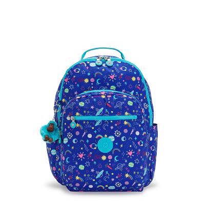 Kipling Seoul Large Laptop Backpacks Blue | CAKi2124
