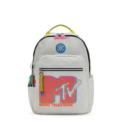 Kipling Seoul Large Laptop Backpacks Grey Pink | CAKi1568