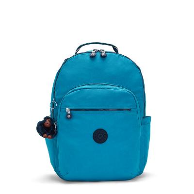 Kipling Seoul Large Laptop Backpacks Green | CAKi1683