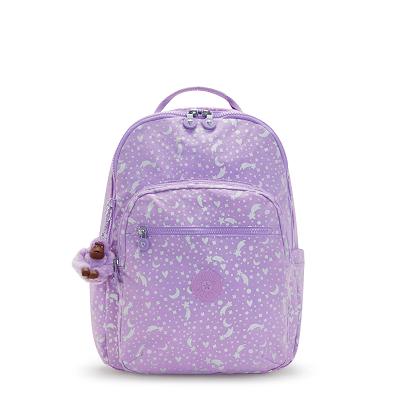 Kipling Seoul Large Laptop Backpacks Metal | CAKi1487
