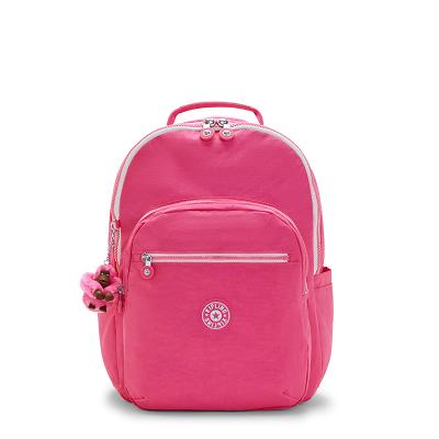 Kipling Seoul Large Laptop Backpacks Pink | CAKi1710