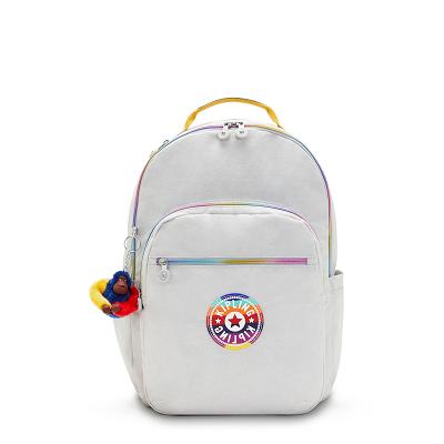 Kipling Seoul Large School Backpacks Grey Multicolor | CAKi1794