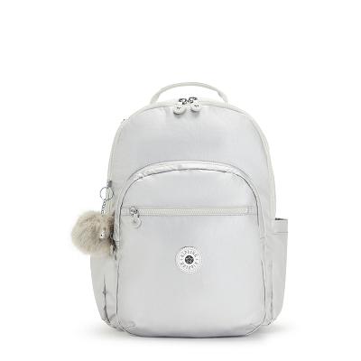 Kipling Seoul Large School Backpacks Metal | CAKi1740