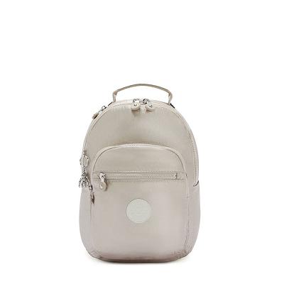 Kipling Seoul Small Metallic Backpacks Metal | CAKi1110
