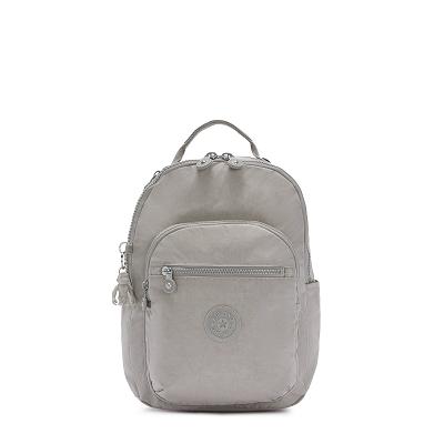 Kipling Seoul Small School Backpacks Grey | CAKi2179
